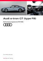 SSP 684 Audi e-tron GT (type F8) - Self-Study Programme 